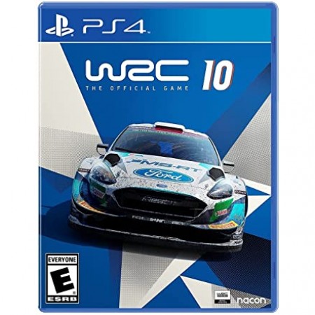 WRC 10 igra za PS4 sa naslovnom slikom rally automobila
