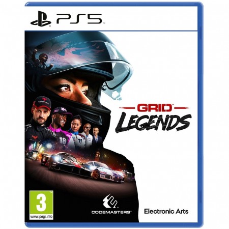 Omot igre GRID Legends za PlayStation 5 sa naslovnom slikom automobila na stazi
