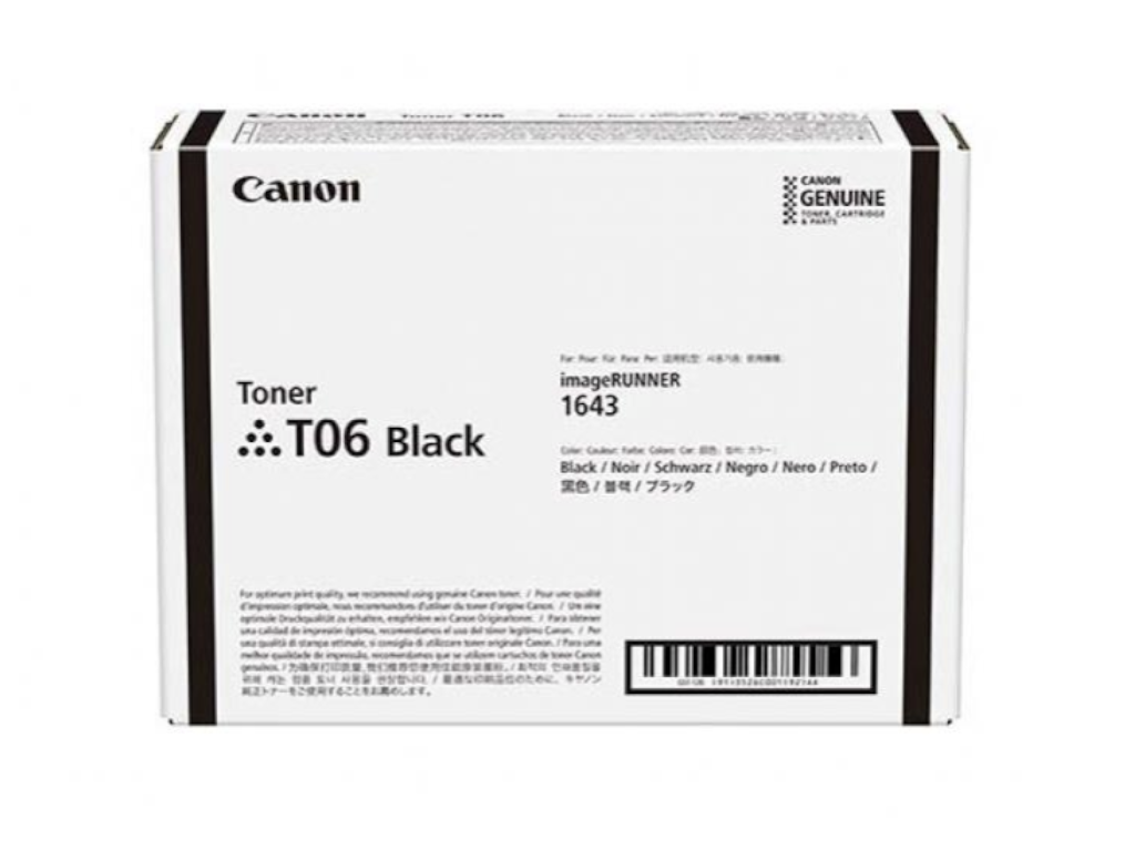 Originalni Canon CRG-T06 kolor laser toner u pakovanju