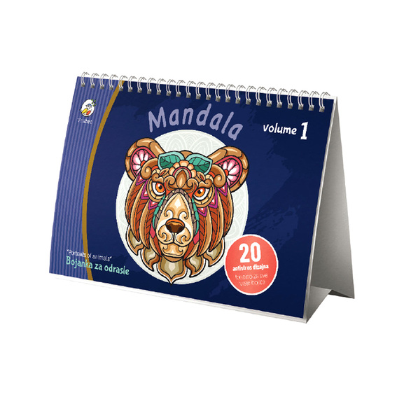 Mo Bojanka mandala Portraits - stoni kalendar s 20 detaljnih mandala motiva