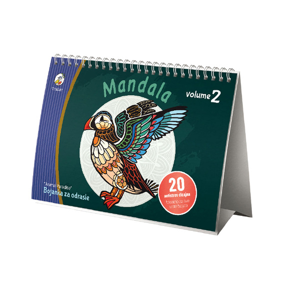 MO Bojanka mandala Animals sa 20 različitih životinjskih motiva
