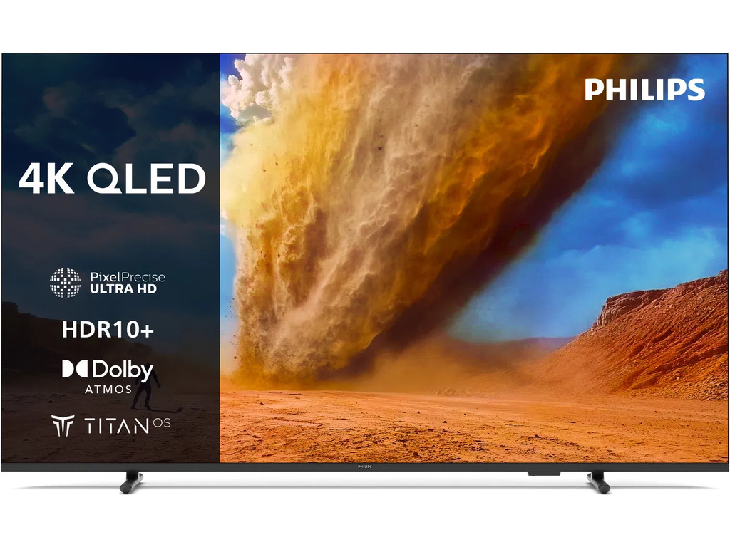 Philips 43PUS7810 4K QLED Smart TV sa Titan OS prikazan u modernom enterijeru