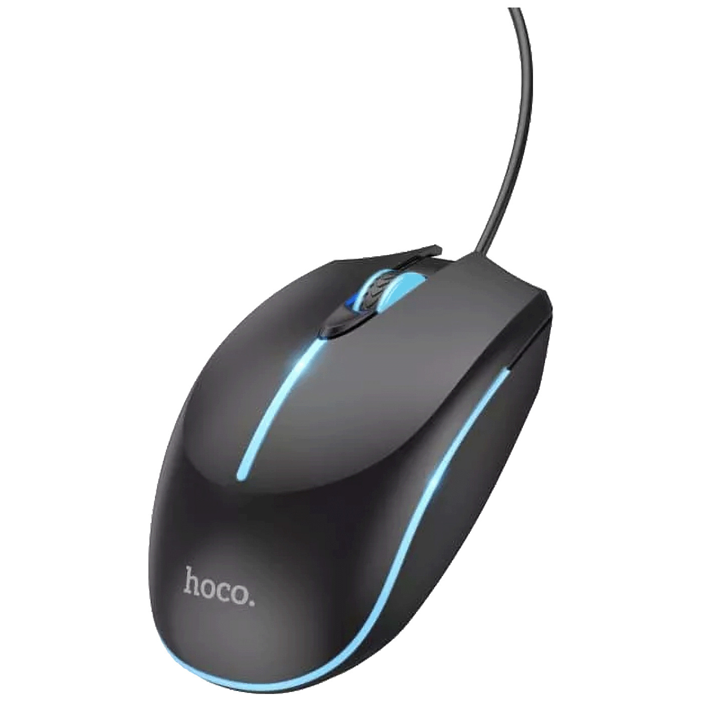 Hoco GM37 crni gaming miš sa RGB osvetljenjem i ergonomskim dizajnom