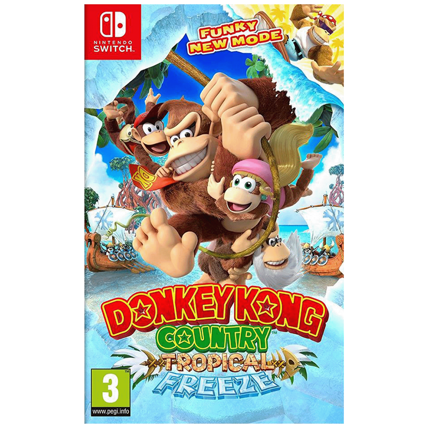 Donkey Kong Country: Tropical Freeze naslovnica za Nintendo Switch