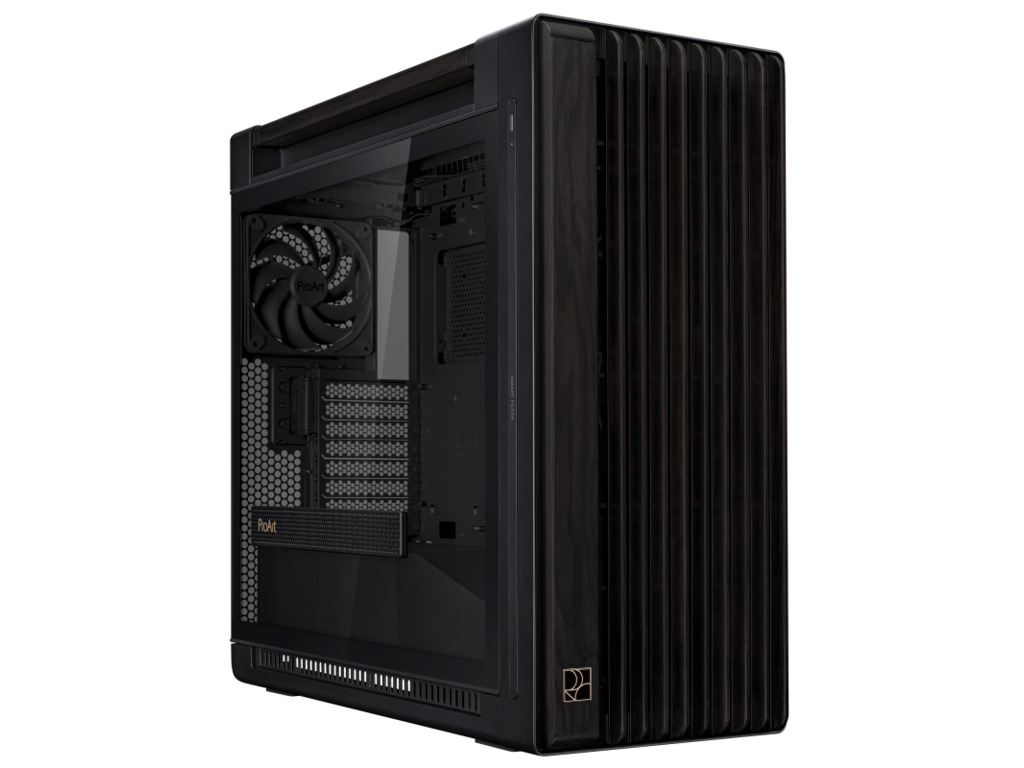 ASUS ProArt PA602 Wood kućište sa drvenim detaljima i prozirnim bočnim panelom
