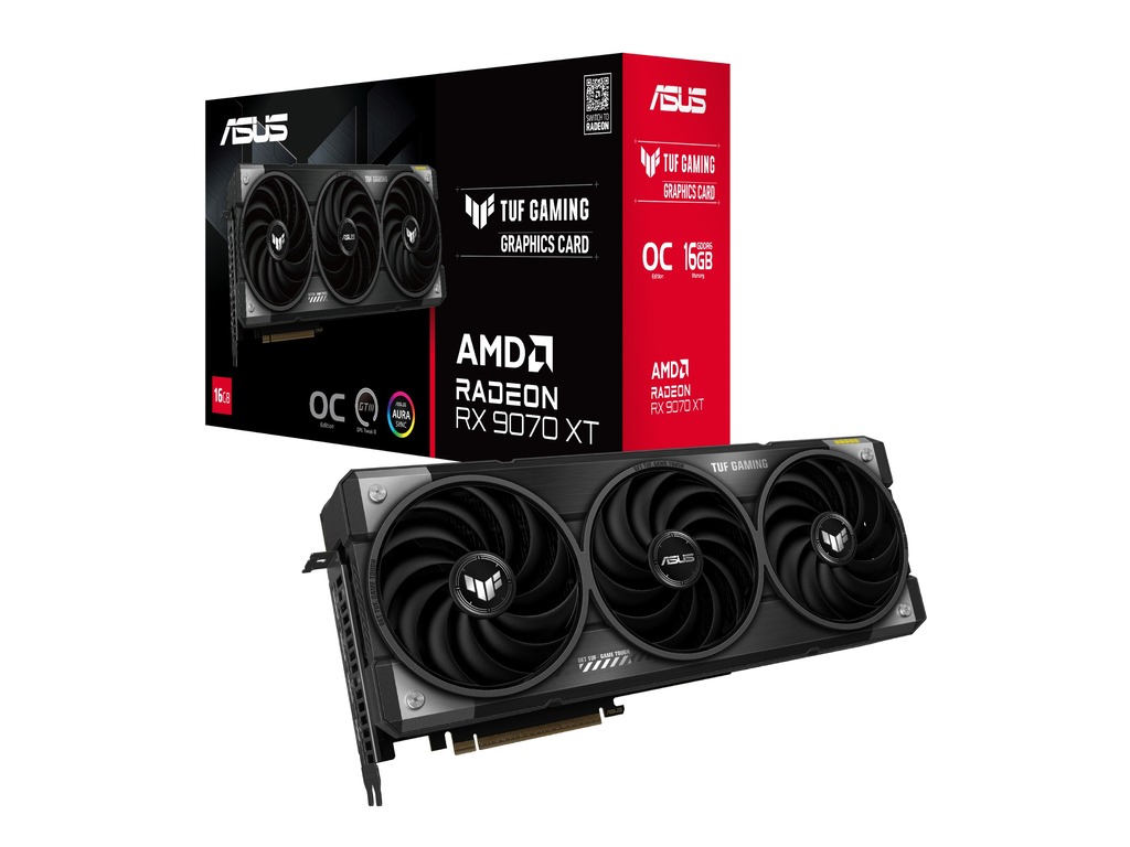 ASUS TUF RX 9070XT grafička kartica sa 16GB memorije i HDMI/DP izlazima