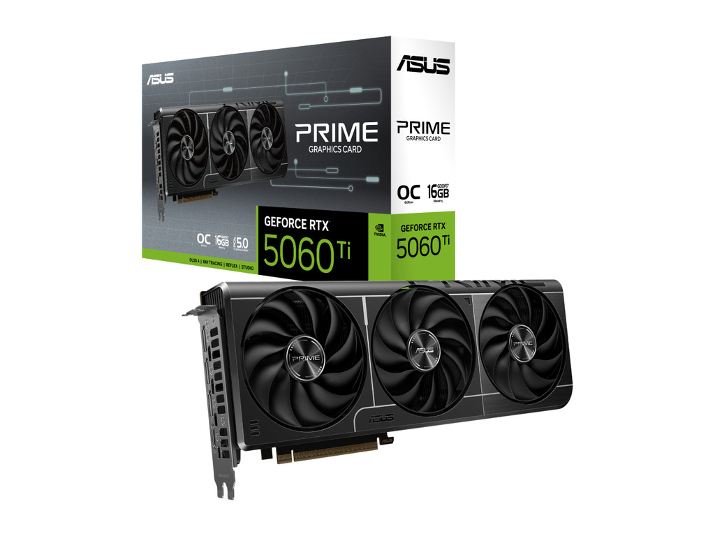 ASUS PRIME RTX 5060 Ti grafička kartica sa 16GB GDDR7 memorije i trostrukim DP izlazima