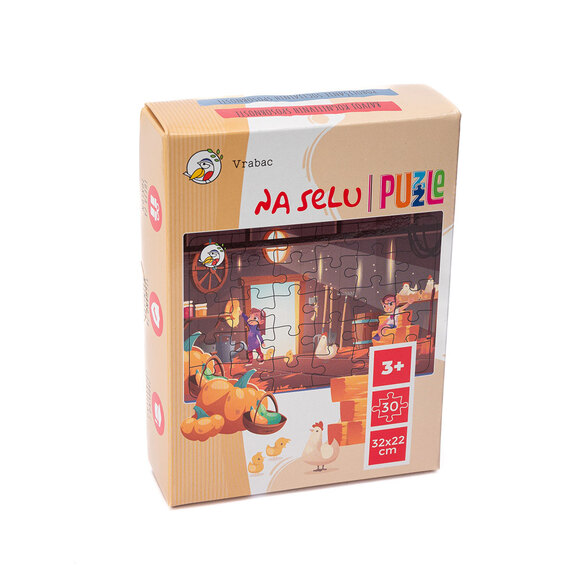 Dječije puzzle Chippy sa seoskom tematikom, prikazane u kompletu sa 30 dijelova