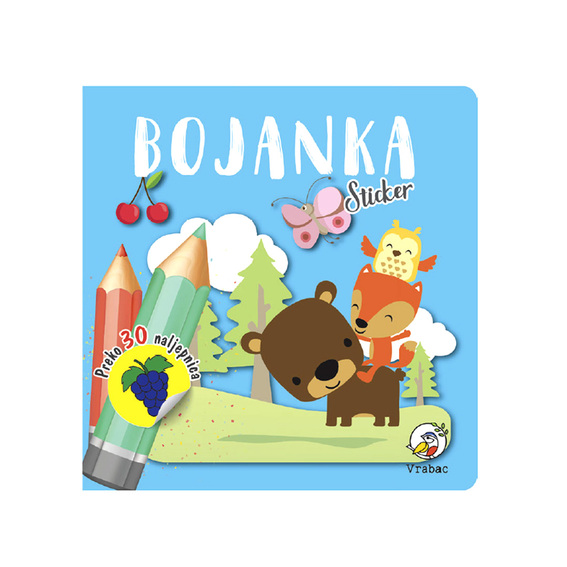 MO Bojanka stiker Priroda KOLORI sa 30 različitih stikera za lijepljenje