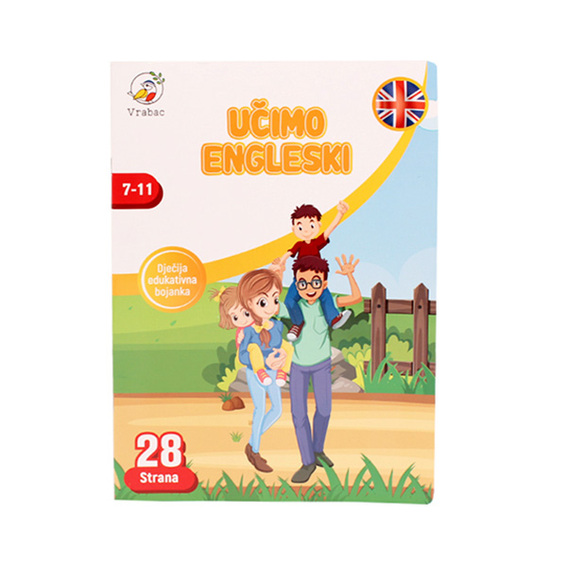 MO Vježbanka Učimo Engleski - ilustrirana knjiga za djecu sa zabavnim zadacima