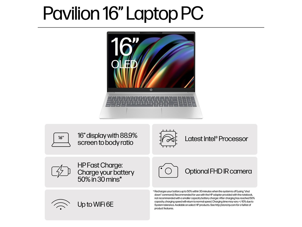 HP Pavilion Laptop 16-af0009nm sa 16-inčnim FHD ekranom i aluminijskim kućištem