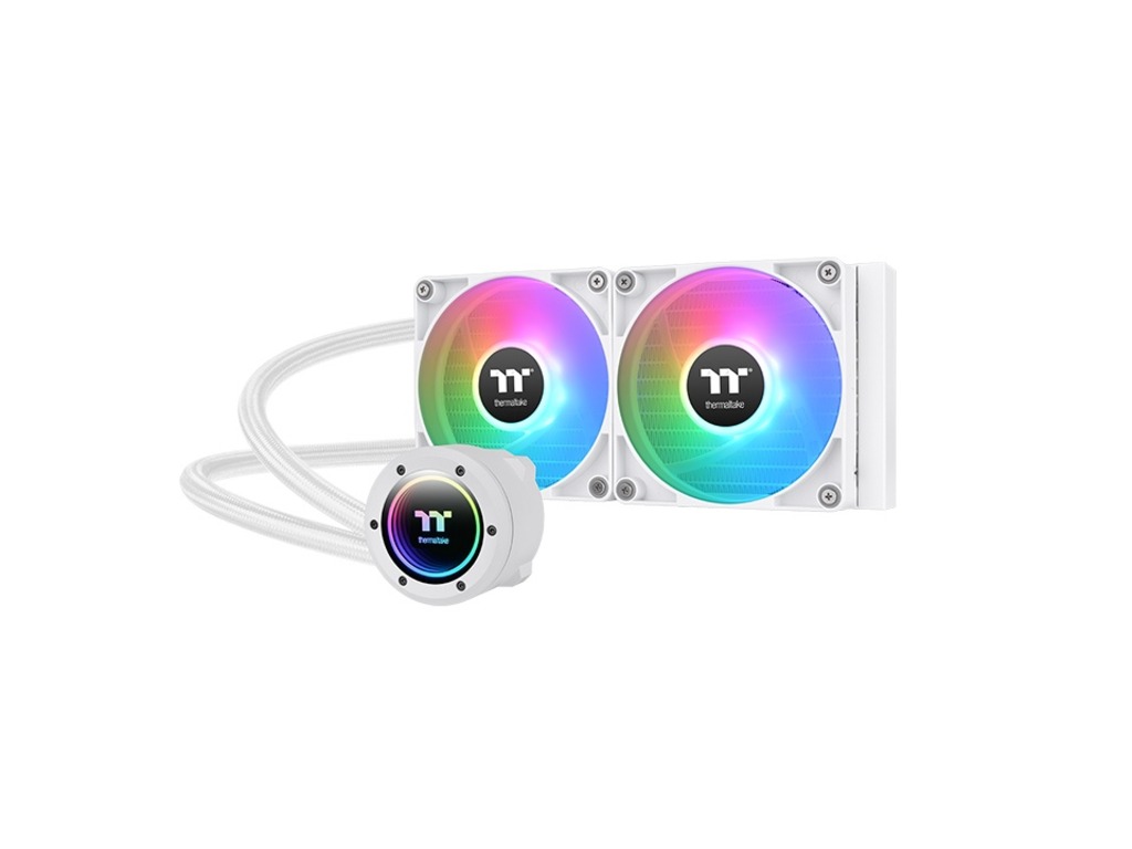 Thermaltake TH240 V2 ARGB beli tečni hladnjak sa RGB osvetljenjem