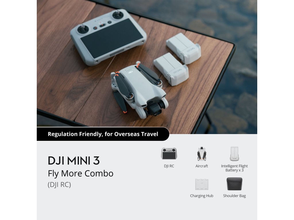 DJI Mini 3 FMC (DJI RC) Fly More Combo dron sa dodatnim opremom