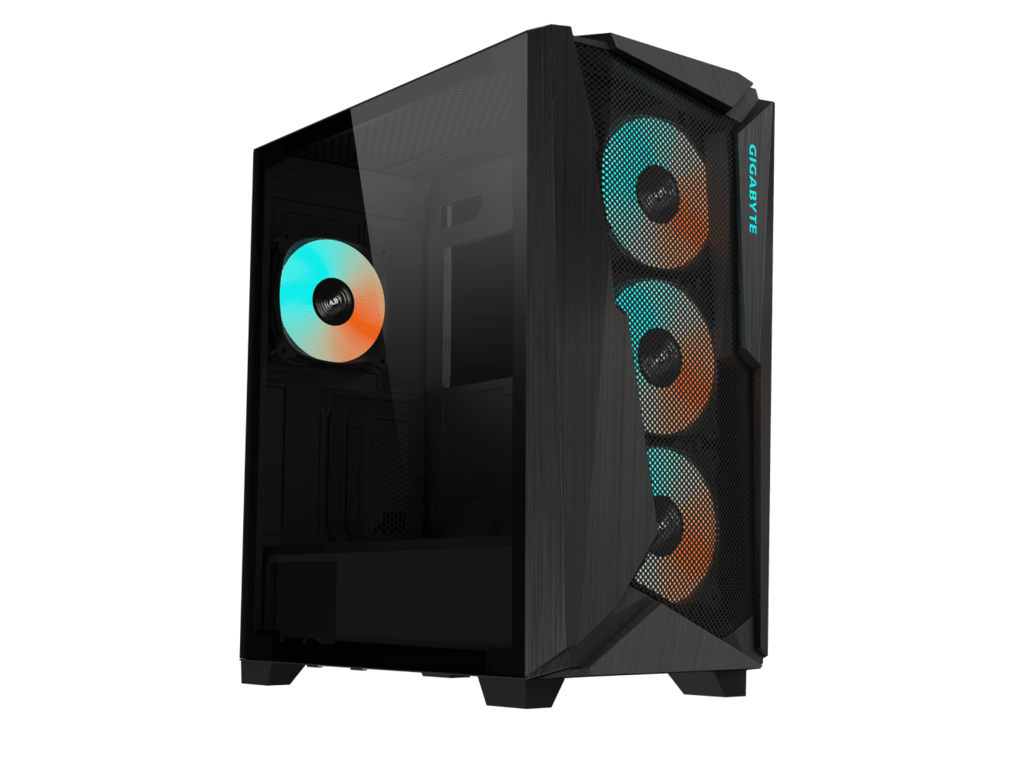 Gigabyte C301G Black kućište sa 3 ARGB ventilatora i filterom za prašinu