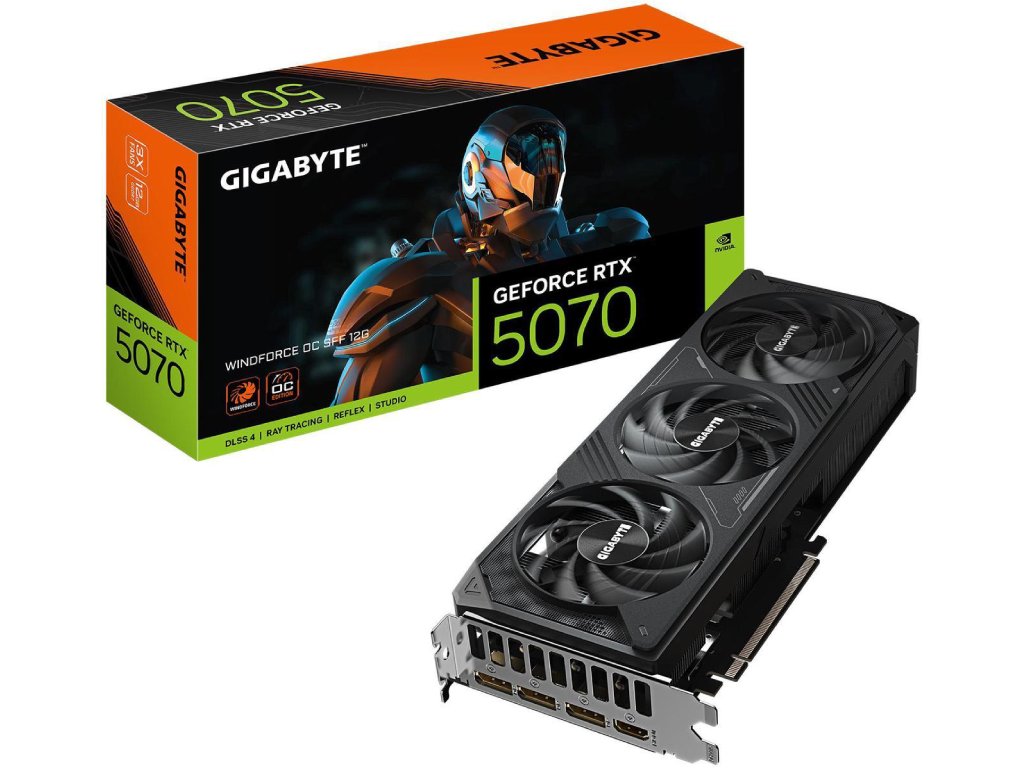 Gigabyte 5070 Windforce OC grafička kartica sa 12GB GDDR7 memorije i trostrukim DP izlazima