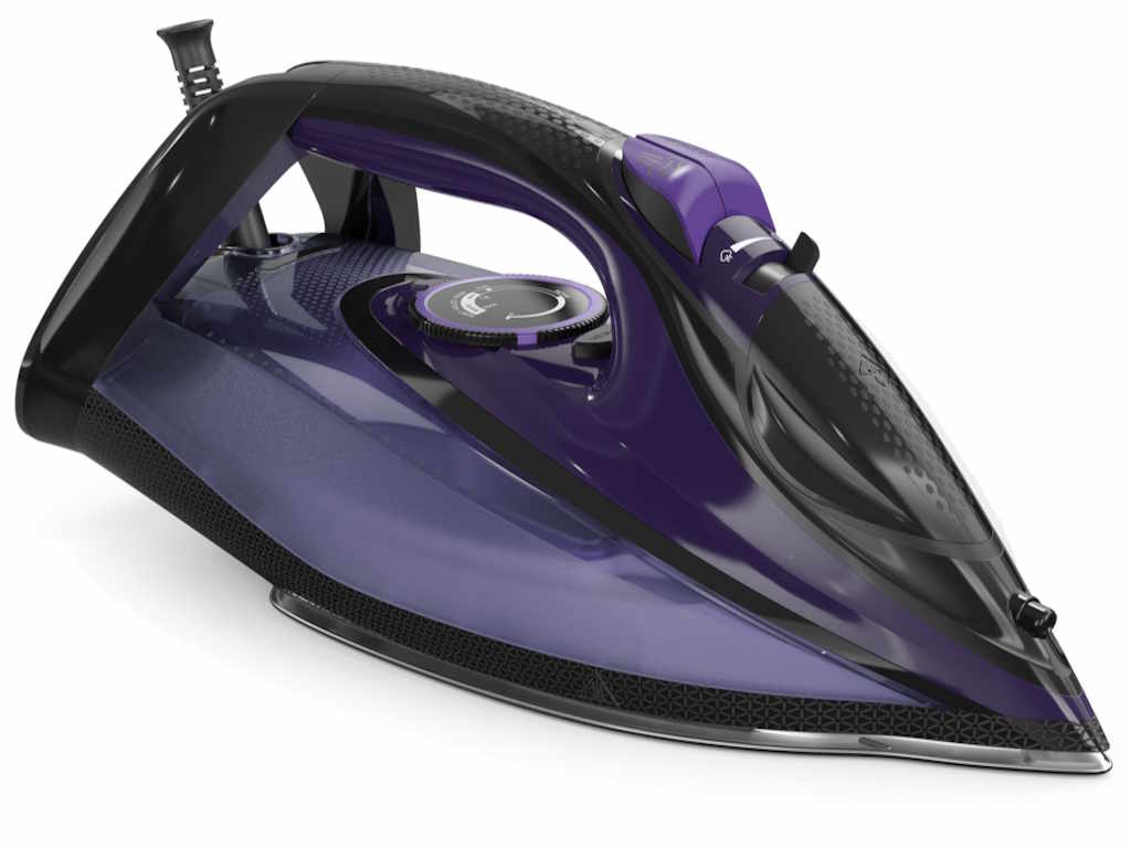 TESLA Pelga 2600W IR500BP keramička pegla u crno-ljubičastoj boji