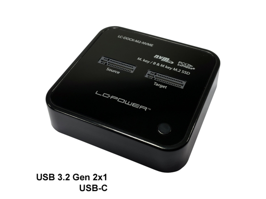 LC-Power doking stanica sa dva NVME M.2 SSD slota i USB-C priključkom