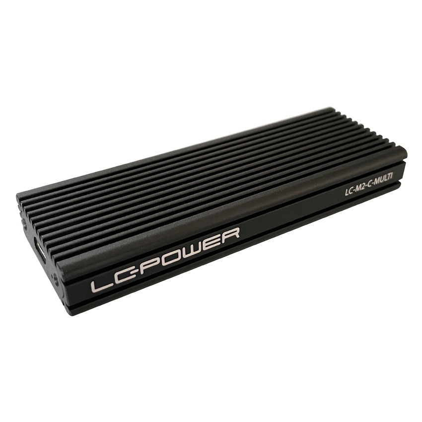 LC-Power M.2 SSD kućište sa USB 3.2 Type C priključkom za SATA i NVMe diskove