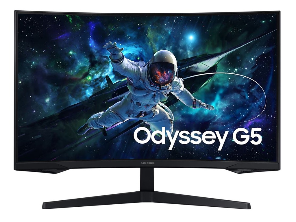 Samsung Odyssey G55C 32'' WQHD gaming monitor sa zakrivljenim ekranom i crnom bojom