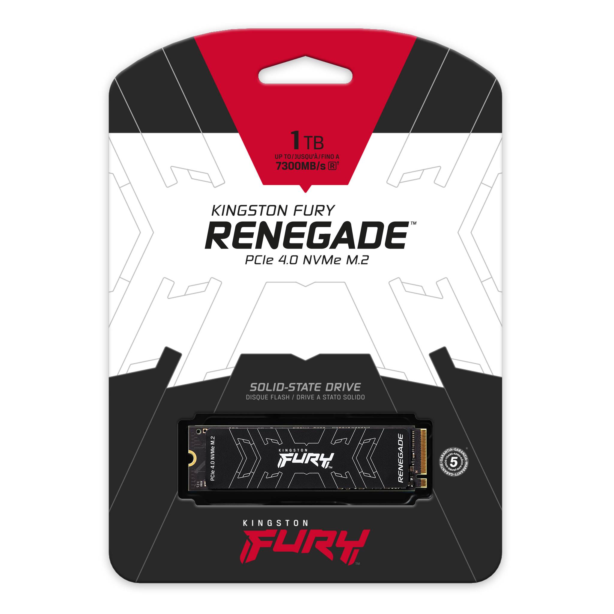 Kingston SSD 1TB NVMe M.2 Fury Renegade PCIe 4.0 sa brzinama 7300/6000MB/s