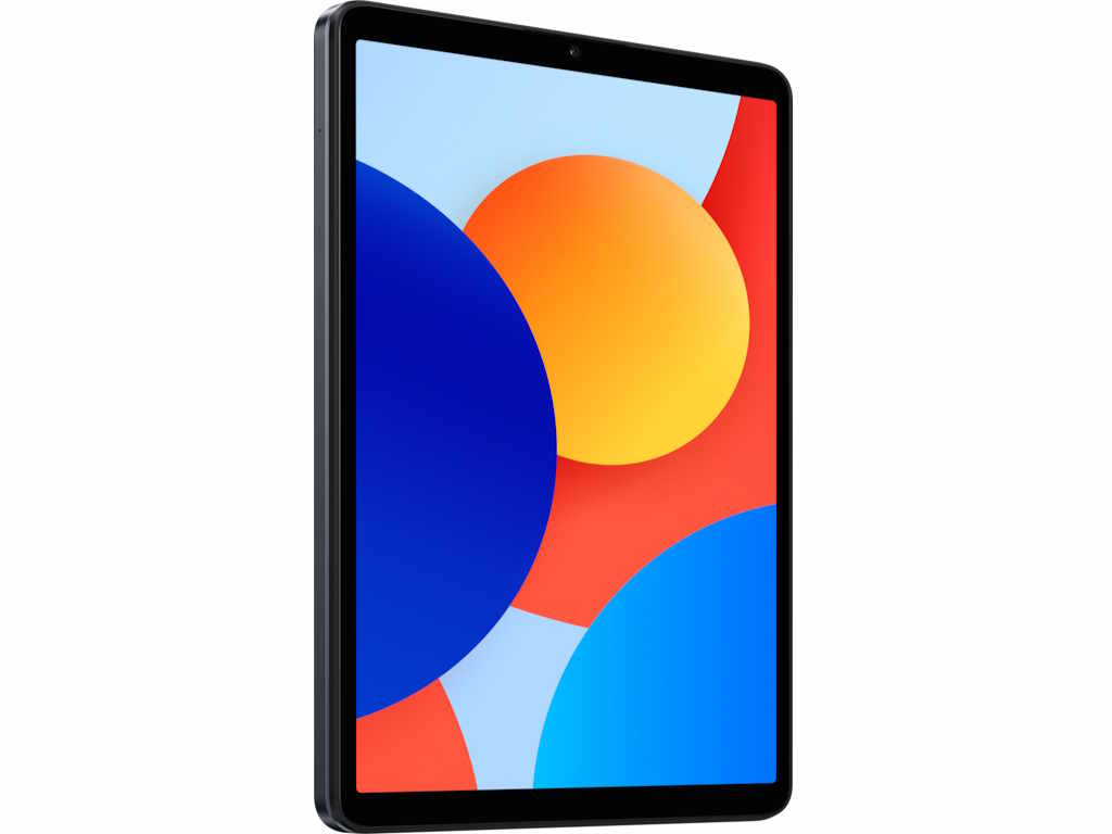 Redmi Pad SE 8.7 tablet u sivoj boji sa prikazanim ekranom i specifikacijama