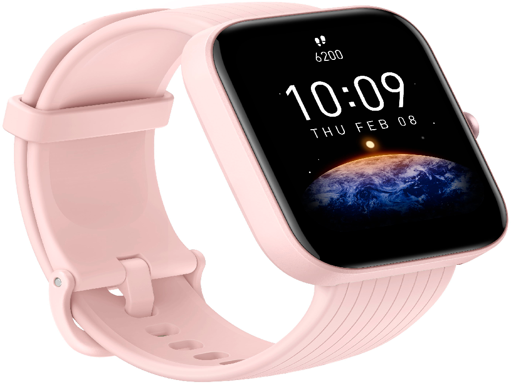 Amazfit BIP 3 PRO Pink pametni sat sa ružičnim remenom i velikim ekranom