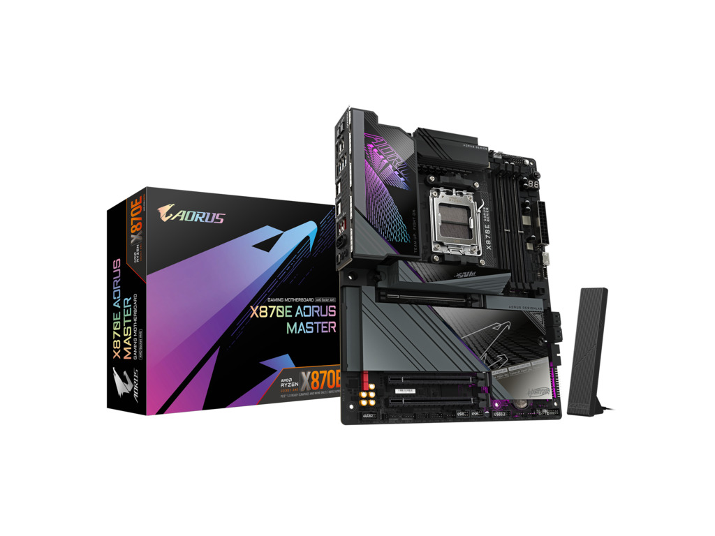 Gigabyte X870E AORUS MASTER AM5 matična ploča sa RGB osvetljenjem i višešložnim hladnjakom