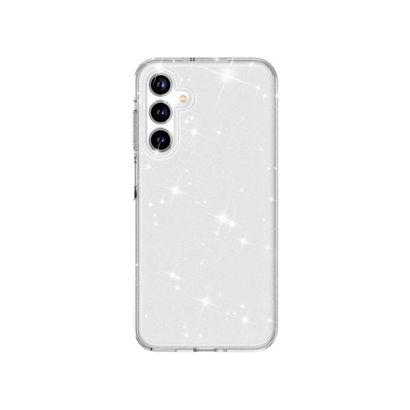 Srebrna glitter maskica za Samsung A06 sa sjajnim efektima