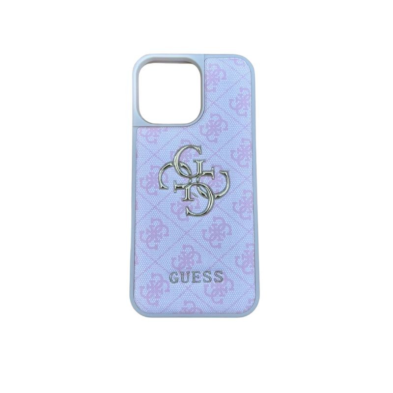 Roza GUESS maskica za iPhone 16 Pro Max sa logom brenda