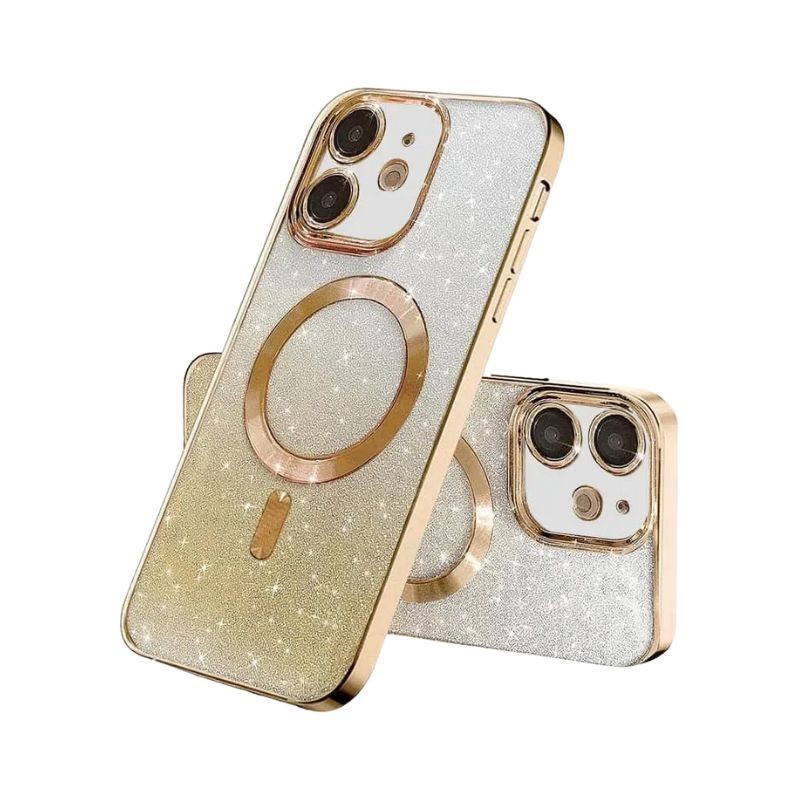 Zlatna MagSafe glitter maskica za iPhone 16 Pro Max