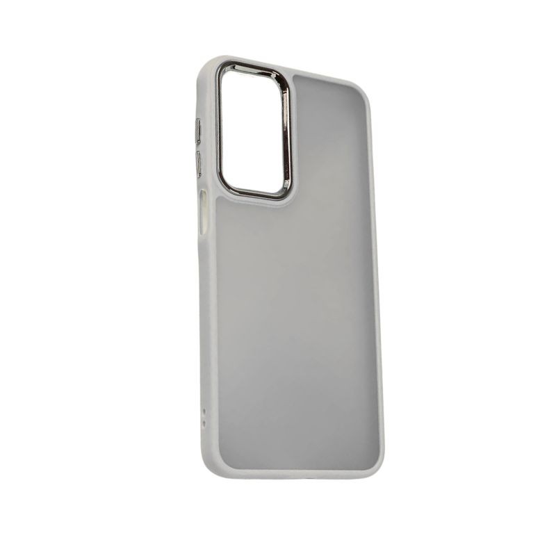 Siva silikonska maska Frame za iPhone 16 Plus