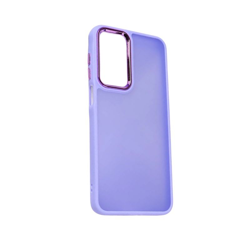 Ljubičasta silikonska maska Frame za iPhone 16 Pro Max