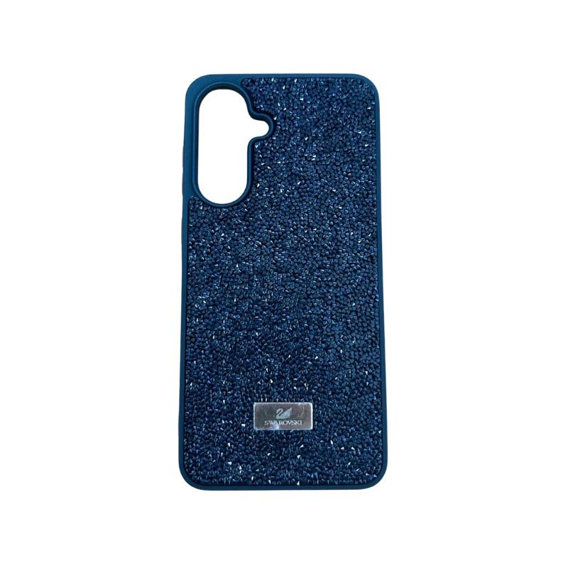 Crna Swarovski maskica za iPhone 16 sa kristalima