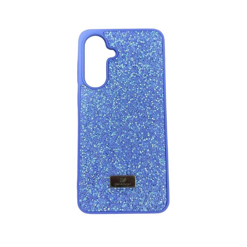 Ljubičasta Swarovski maskica za iPhone 16 sa kristalima