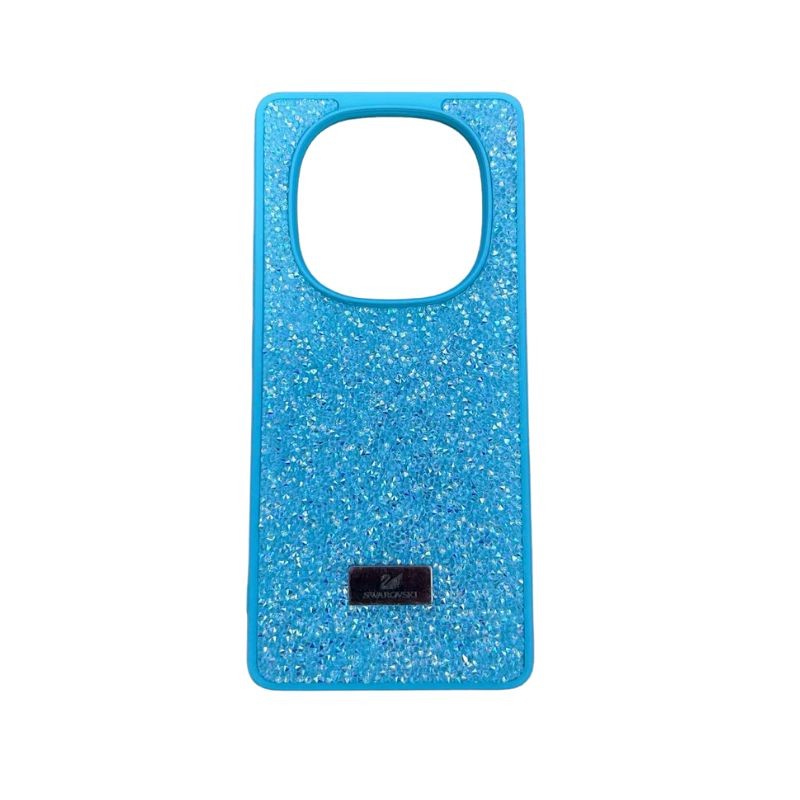 Swarovski maskica za Redmi Note 14 Pro Plus u mint boji sa kristalima