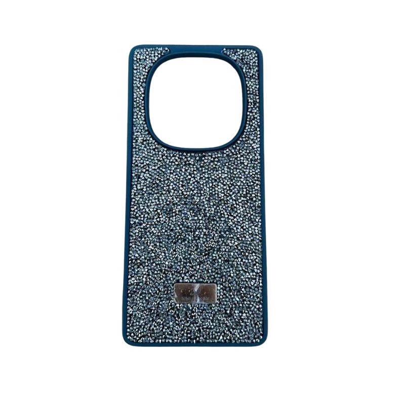 Srebrna Swarovski maskica za Redmi Note 14 Pro Plus sa kristalima