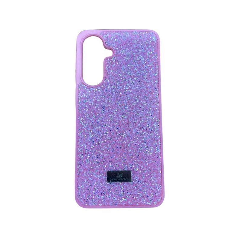 Ružičasta Swarovski maskica za Samsung A36 sa kristalima