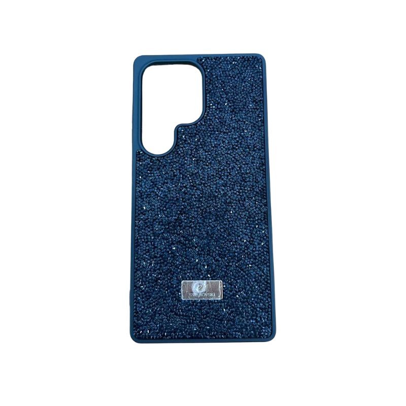 Crna Swarovski maskica za Samsung S25 Ultra sa kristalima