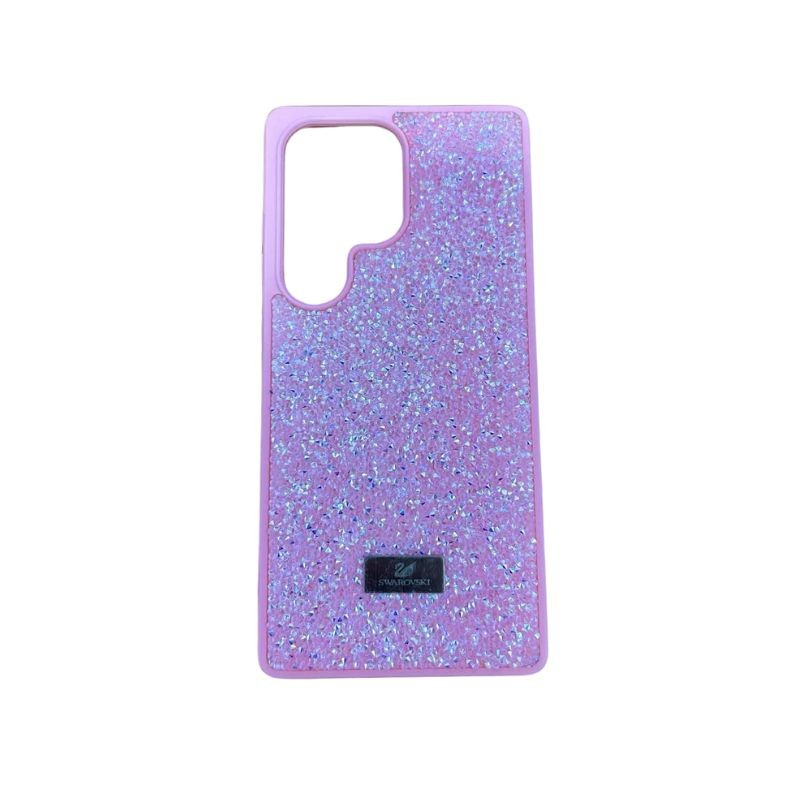 Ružičasta Swarovski maskica za Samsung Galaxy S25 ULTRA sa kristalima