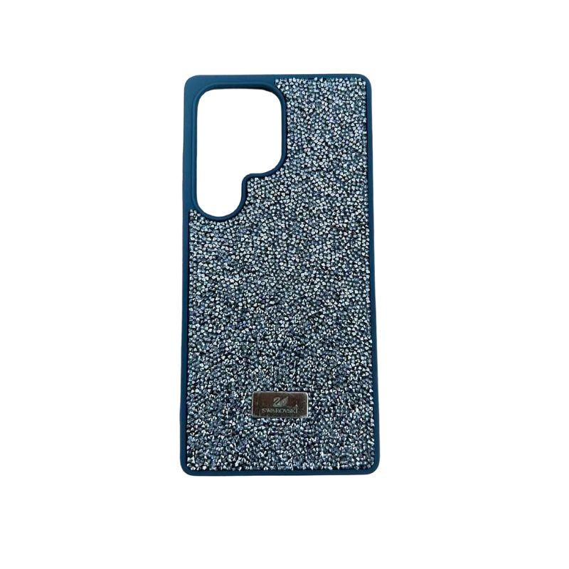 Srebrna Swarovski maskica za Samsung S25 Ultra sa kristalima