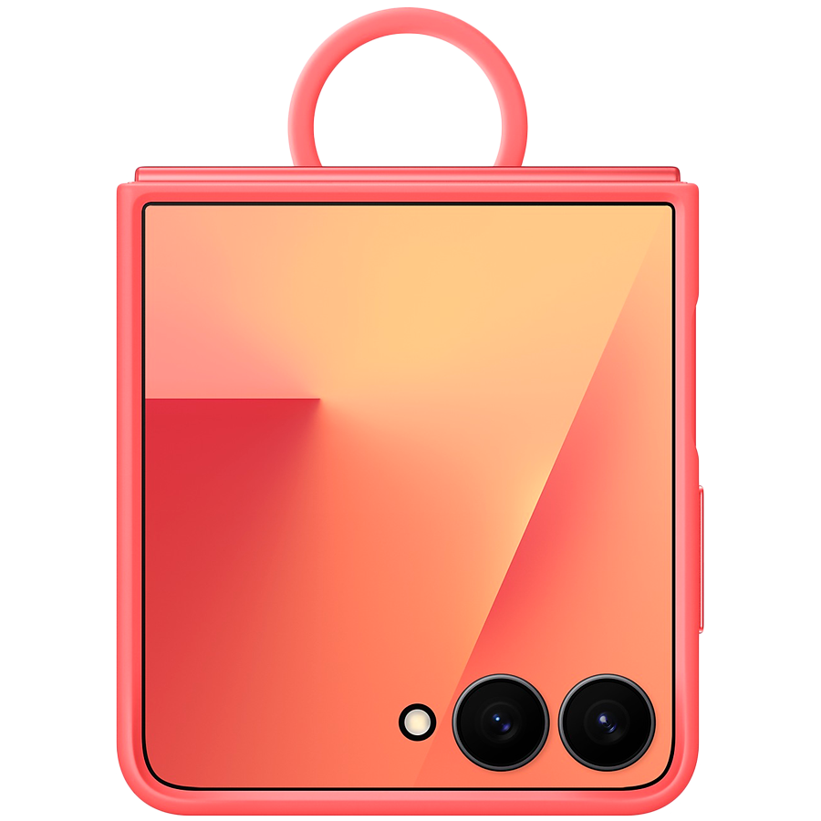 Samsung Galaxy Z Flip7 Ring Case (Silicone) Red