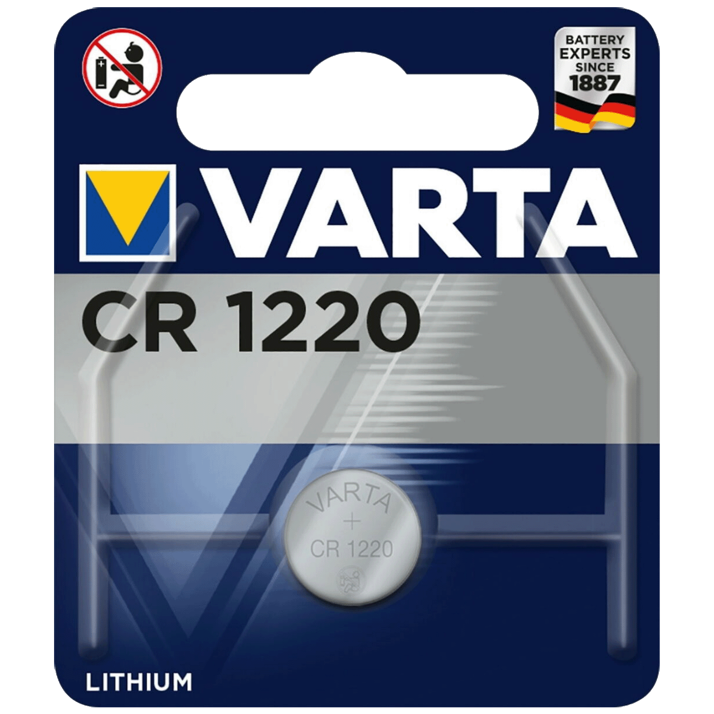 Varta Baterija litijska, CR1220, 3 V, dugmasta, blister 1 kom