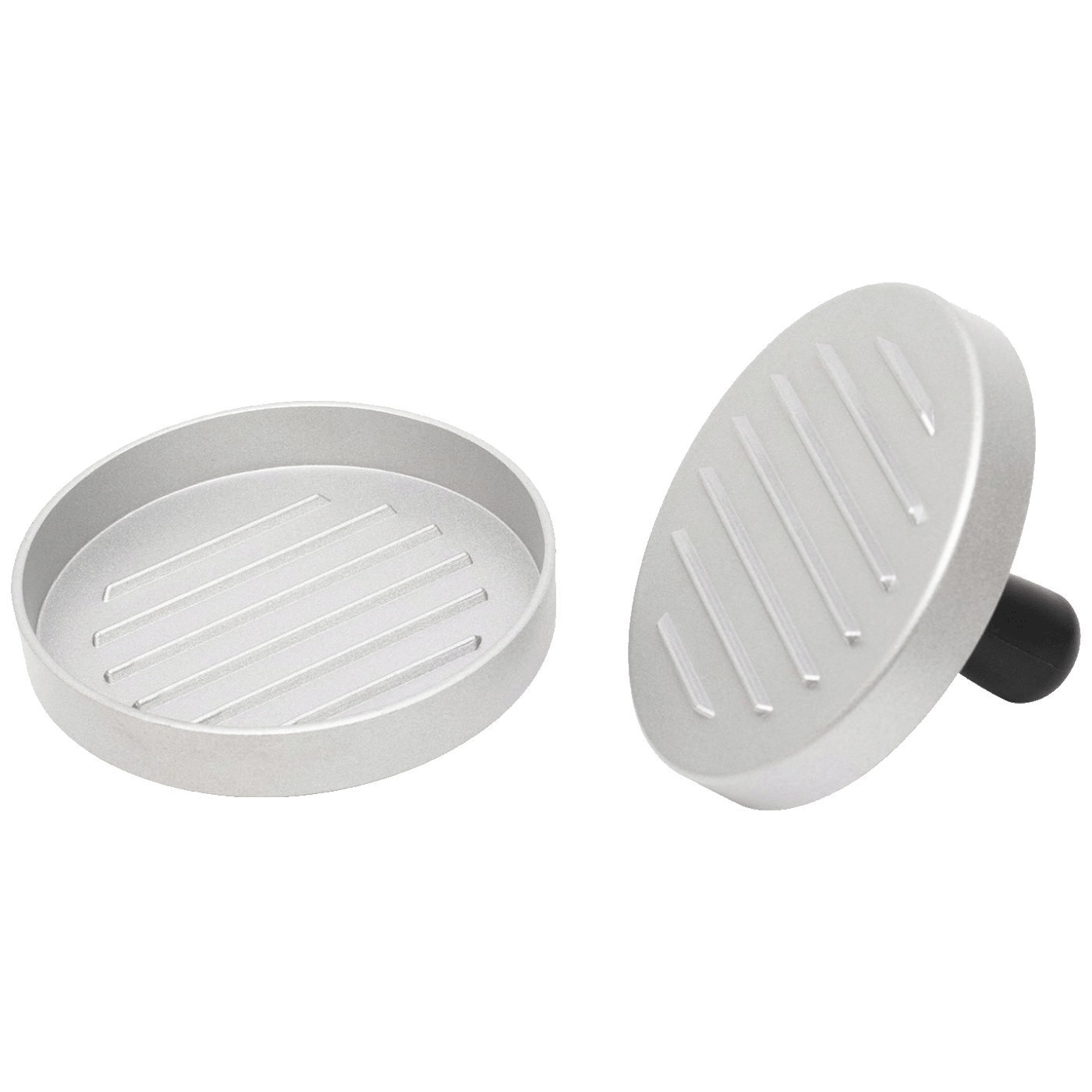 home Presa za hamburgere, rebrasti aluminij, promjer 115 mm - GRT06