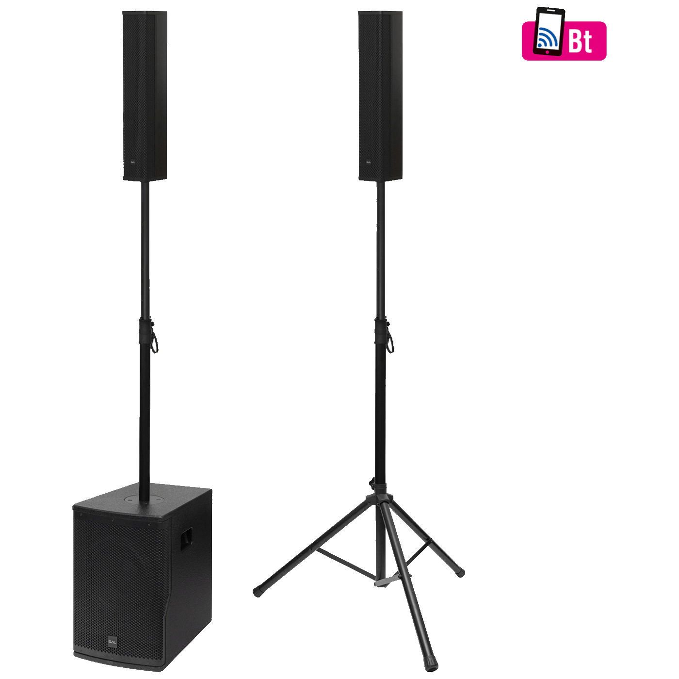 SAL Zvučna kutija, aktivna, bass/satelit, 800W, Bluetooth - PAS12W243S