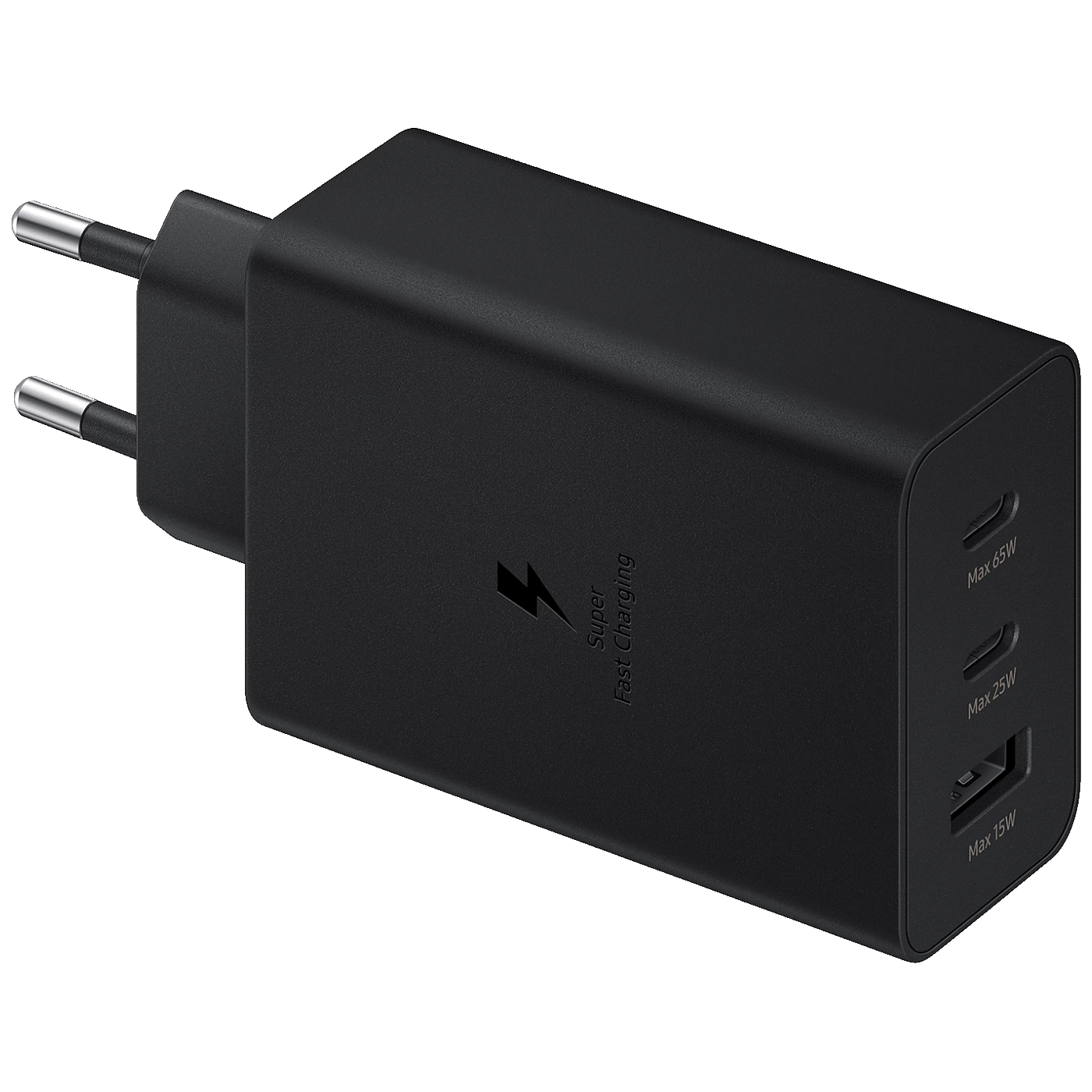 Samsung Adapter za punjenje Trio, USB-C, USB-A, 65W - EP-T6530NBEGEU