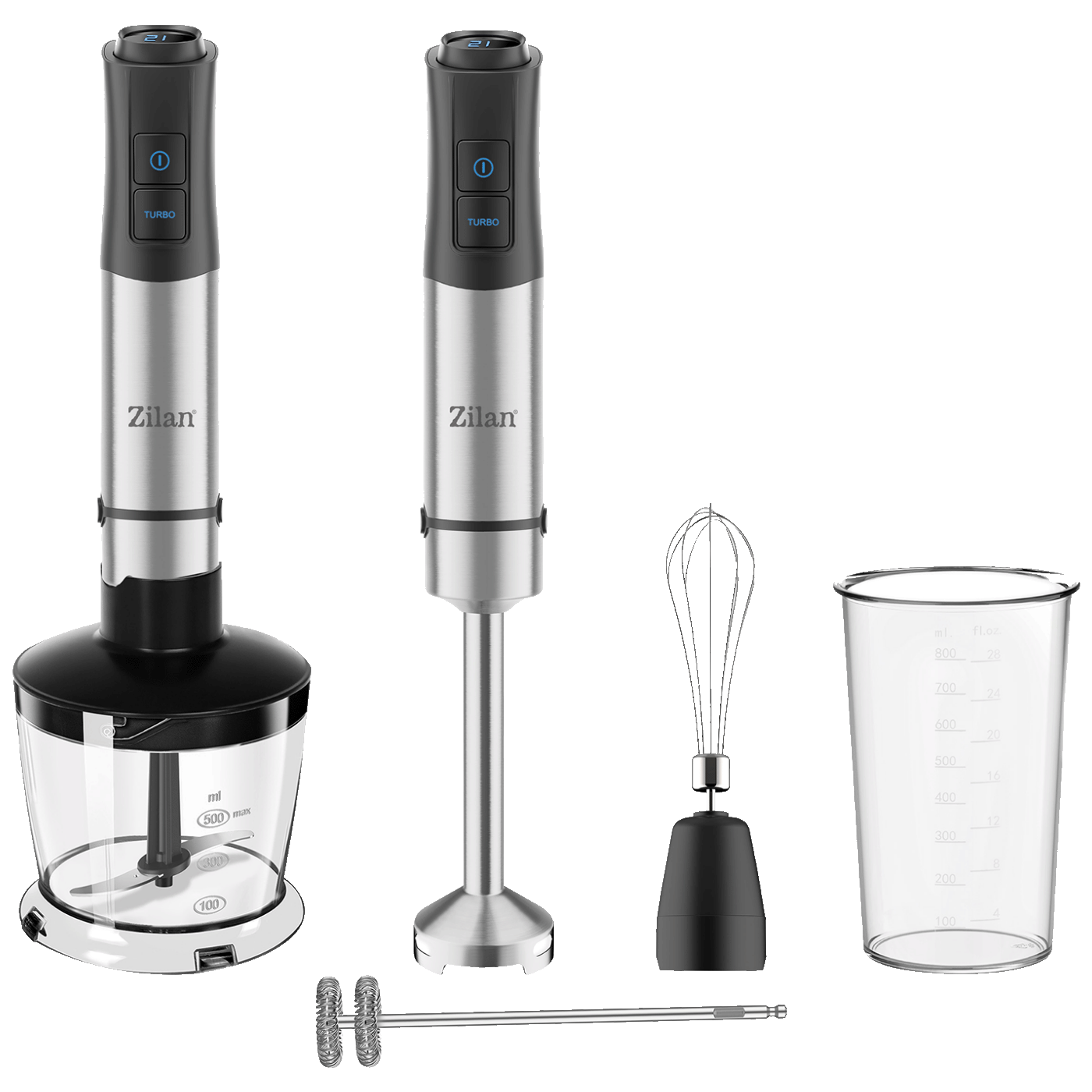 Zilan Mikser štapni sa posudom, 5u1, 1200W - ZLN3939