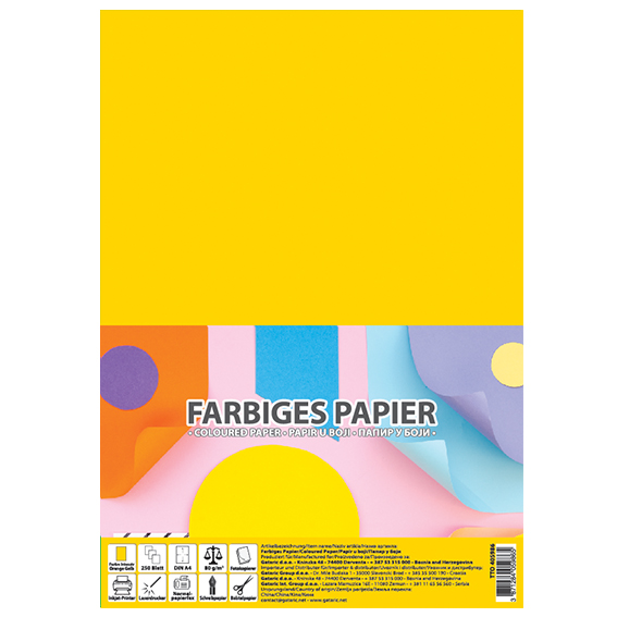 TTO Papir u boji 80g 250/1 I.Žu