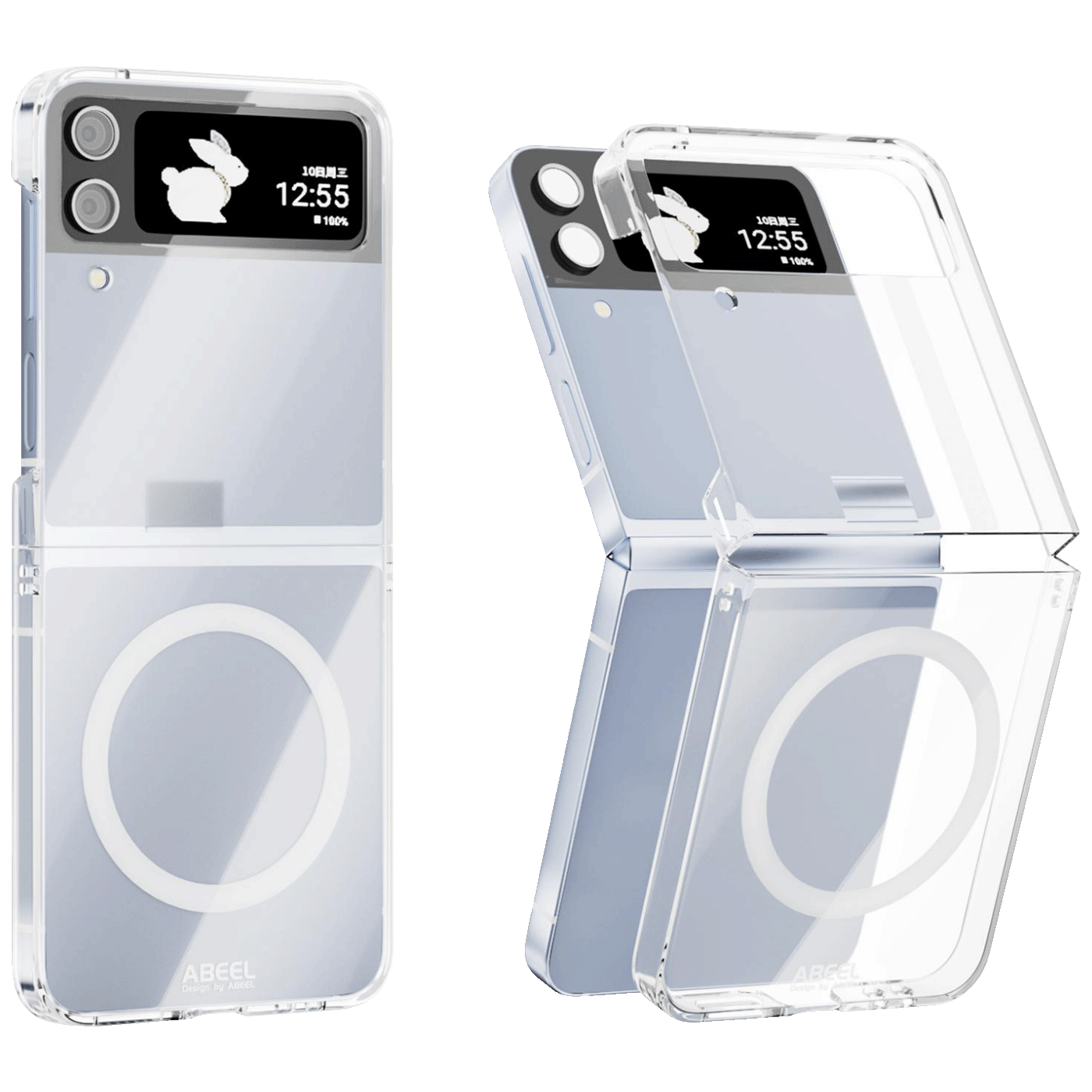 NN-Su Maska za Samsung Z Flip4, MagSafe, Transparent - Galaxy Z Flip4 MagSafe Phone Case