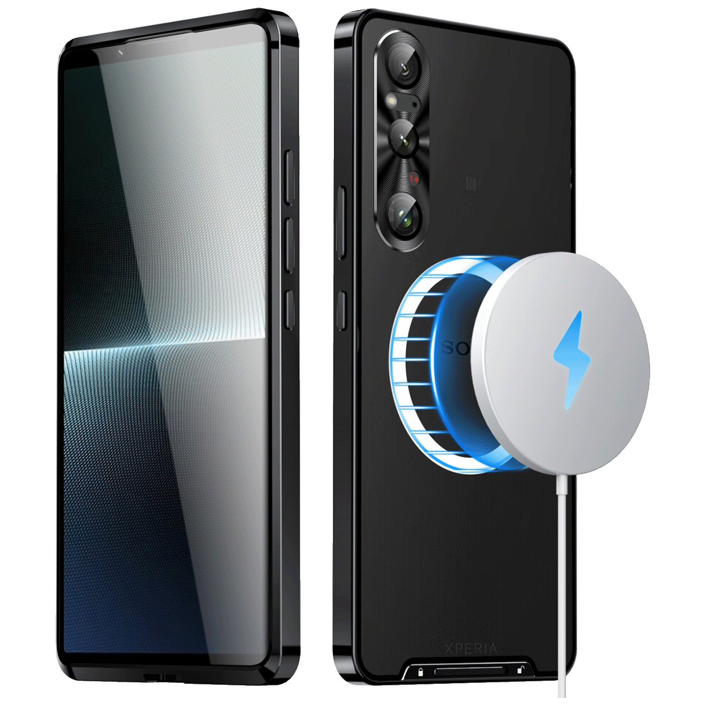 NN-Su Maska za Samsung Xperia 1 V, MagSafe, Black