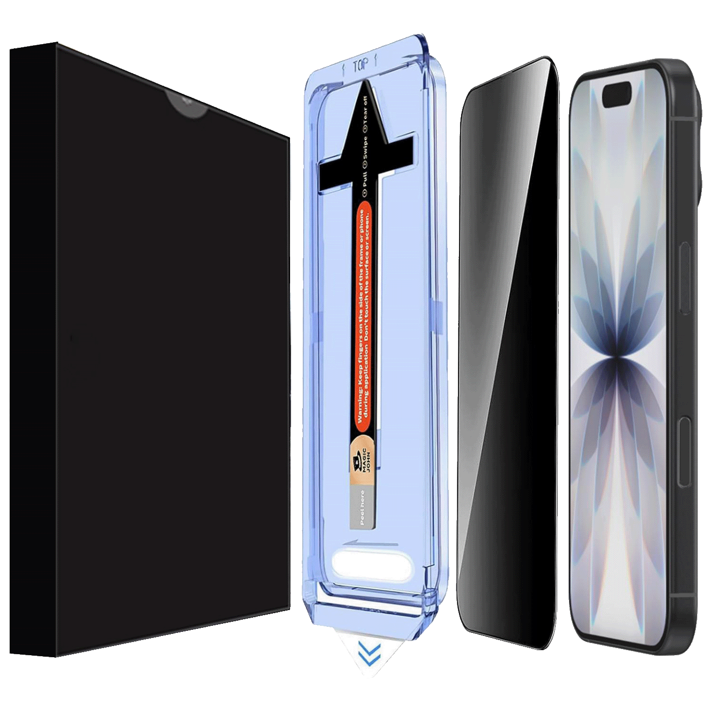 NN-Su Zaštitno staklo za zaštitu privatnosti za iPhone 17 - iPhone 17 Privacy Tempered Glass